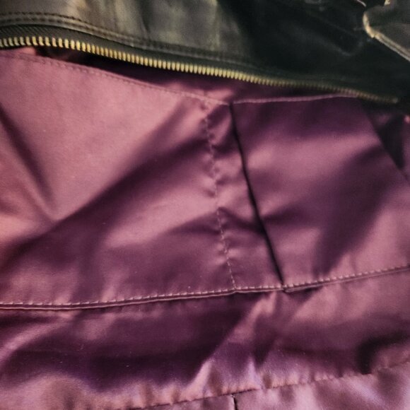 Euc Coach Mia Metallic Lurex Black Shoulder Bag w/Wristlet - Picture 15 of 16